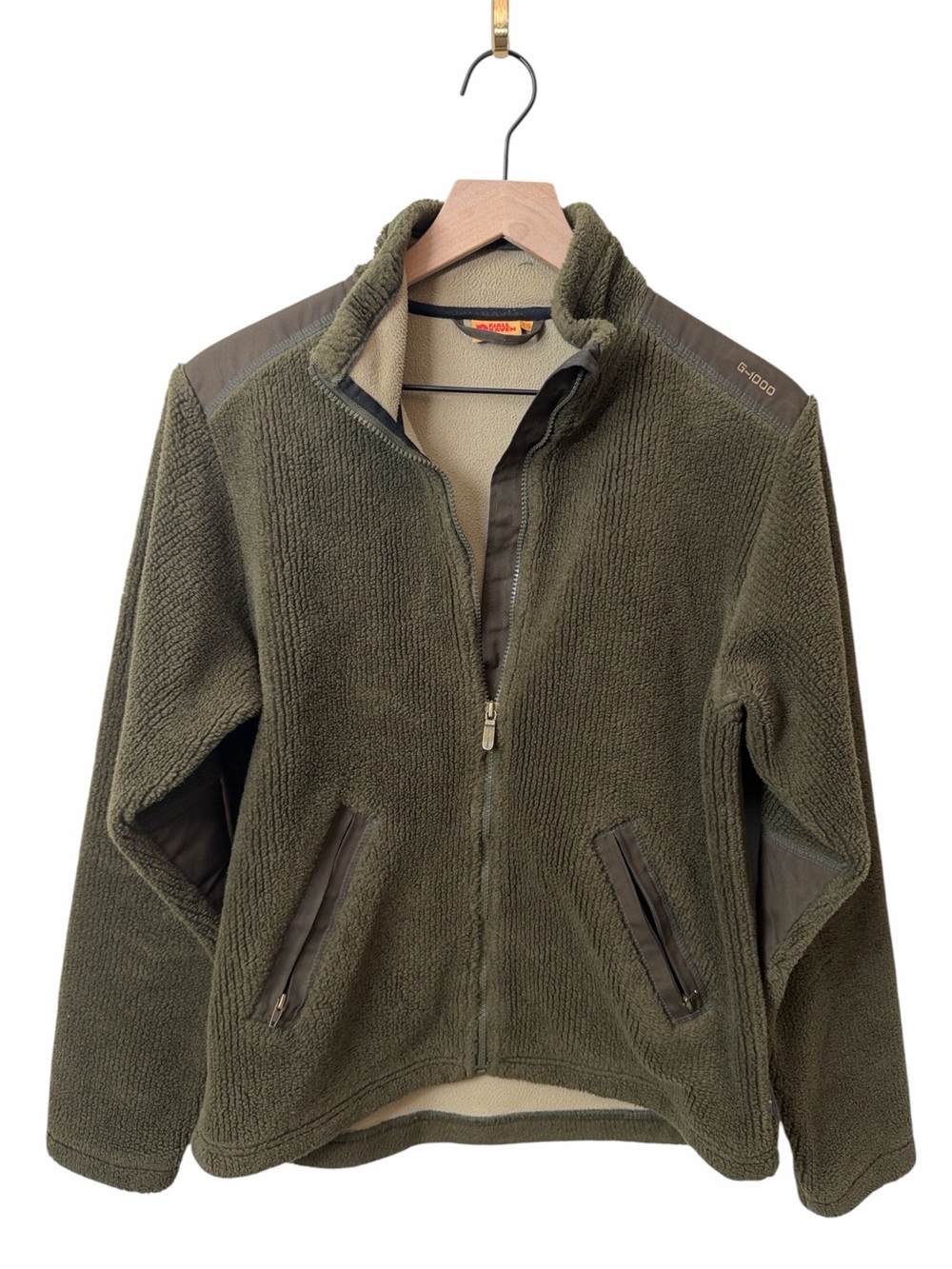 Fjallraven Men’s G-1000 fleece army green size small